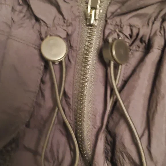 Air Jordan Off-Shoulder Utility Jacket Waist Long Sleeves Black - Picture 7 of 16